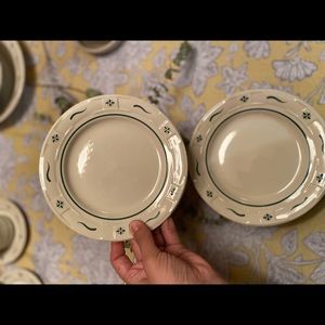 Longaberger traditional green Salad  7.25” Plate